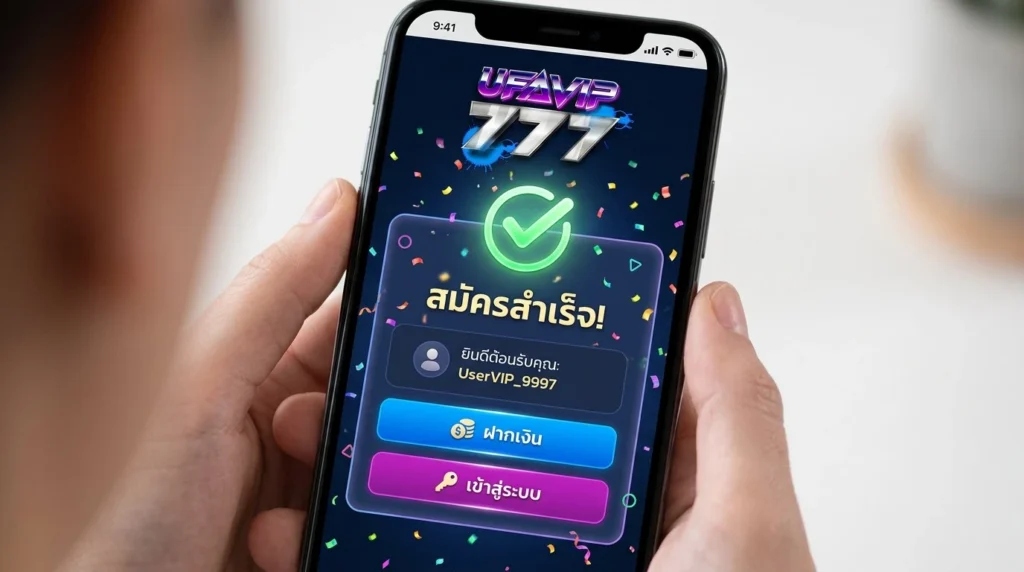 สมัครสมาชิก UFAVIP777 ขั้นตอนที่4